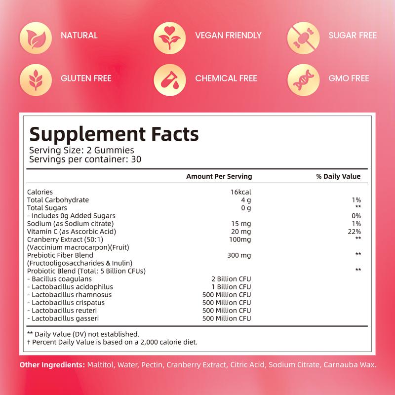 Cranberry Probiotic Gummies